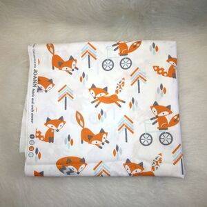 FABRIC "Little Fox - Bicycles" Magic Moon Fabrics for Joann Fabrics & Cr